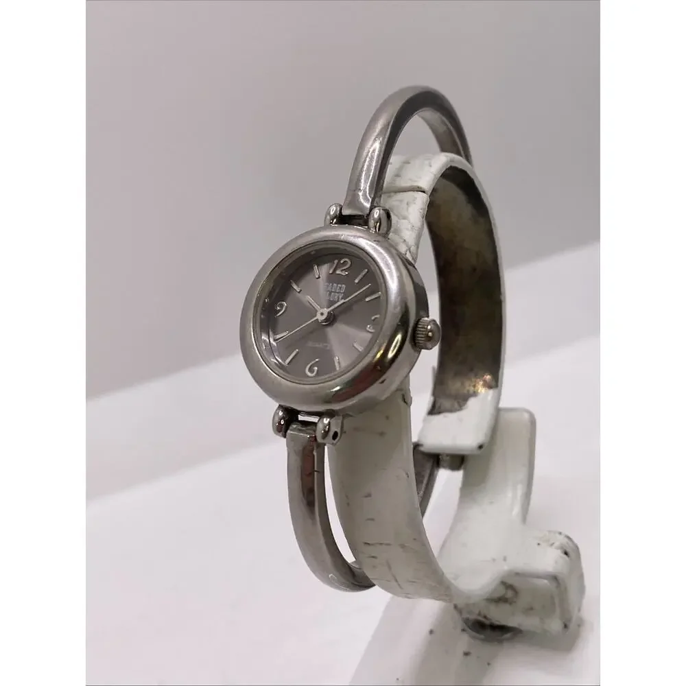 Vintage Faded Glory Womens Silver Watch New Battery